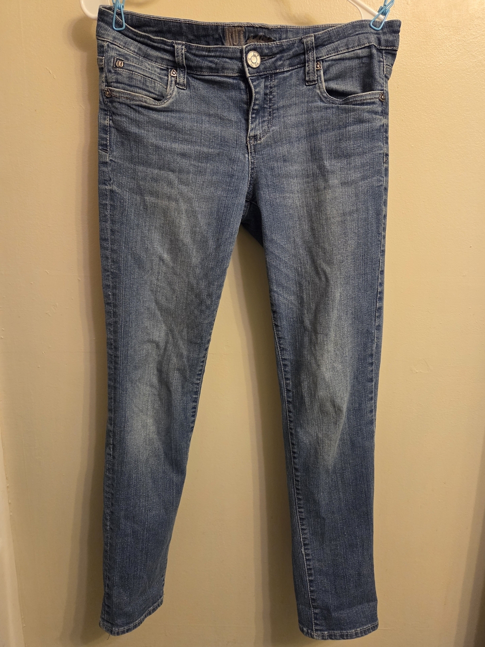 Kut from the Kloth Diana Skinny Jeans Medium Wash Blue Denim Size 4 Mid Rise